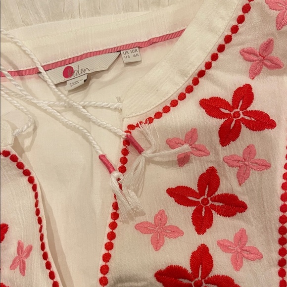 Boden Marla Gauzy Long Sleeve Boho
Embroidered Dress Size 6 - Picture 5 of 11